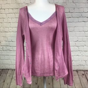 Maurices 2 pieces cardigan and camisole set